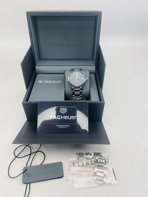 TAG HEUER Carrera Lady blå/stål Ø36 cm BRUGT